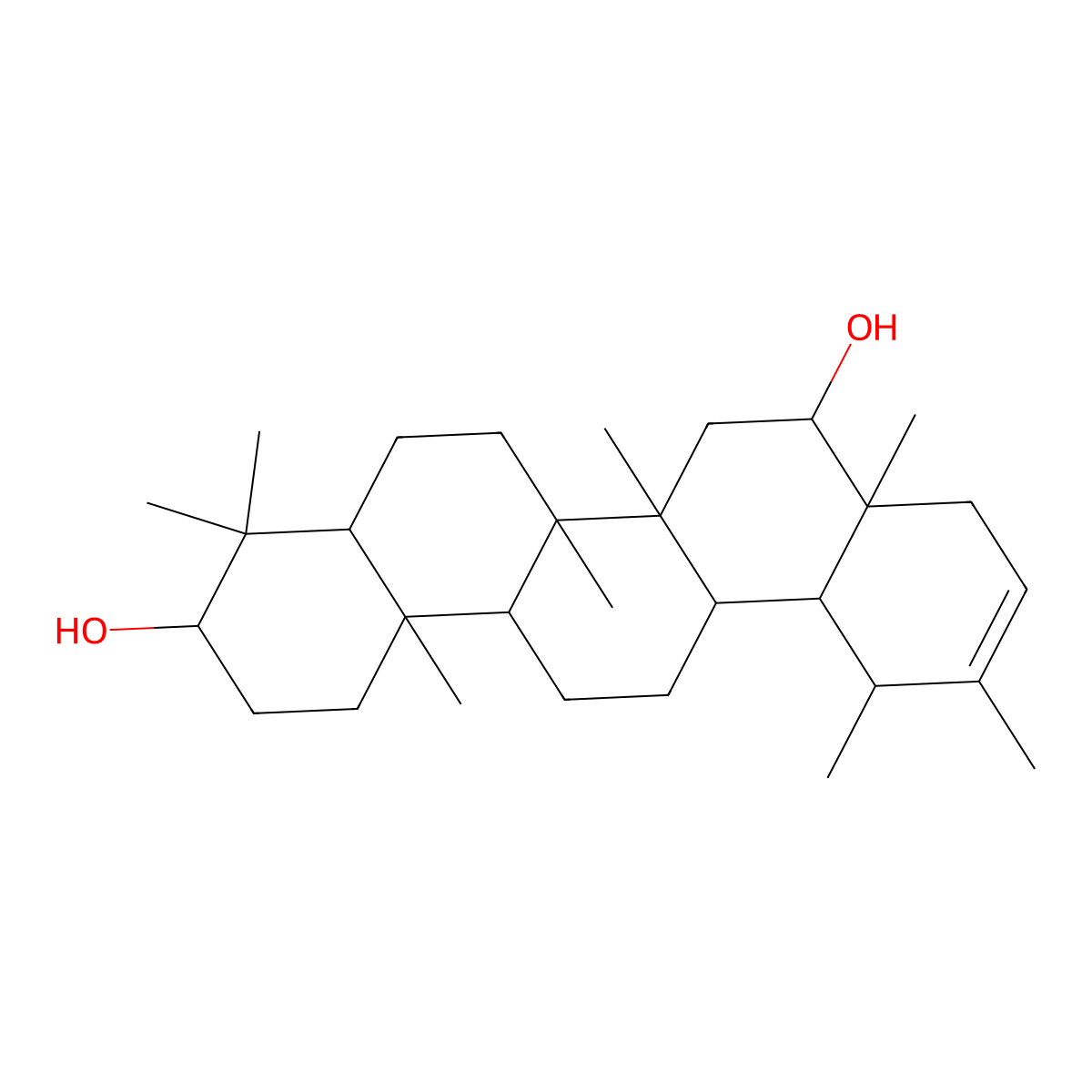 Faradiol molecular structure, CAS 20554-95-4