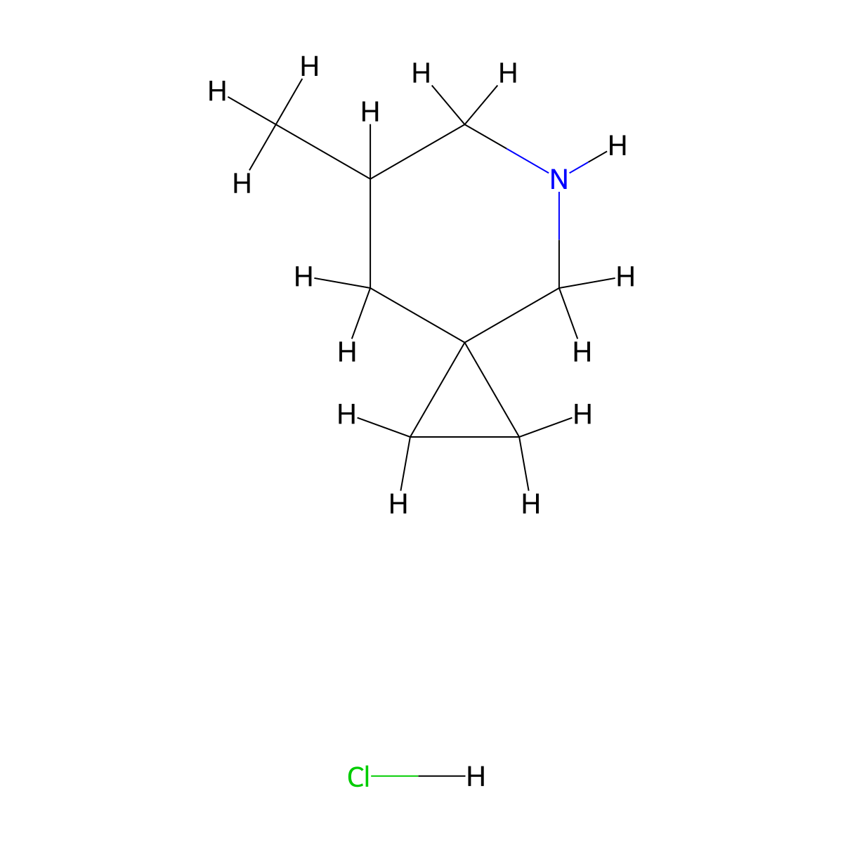 7-Methyl-5-azaspiro[2.5]octane hydrochloride molecular structure, CAS 2055405-77-9