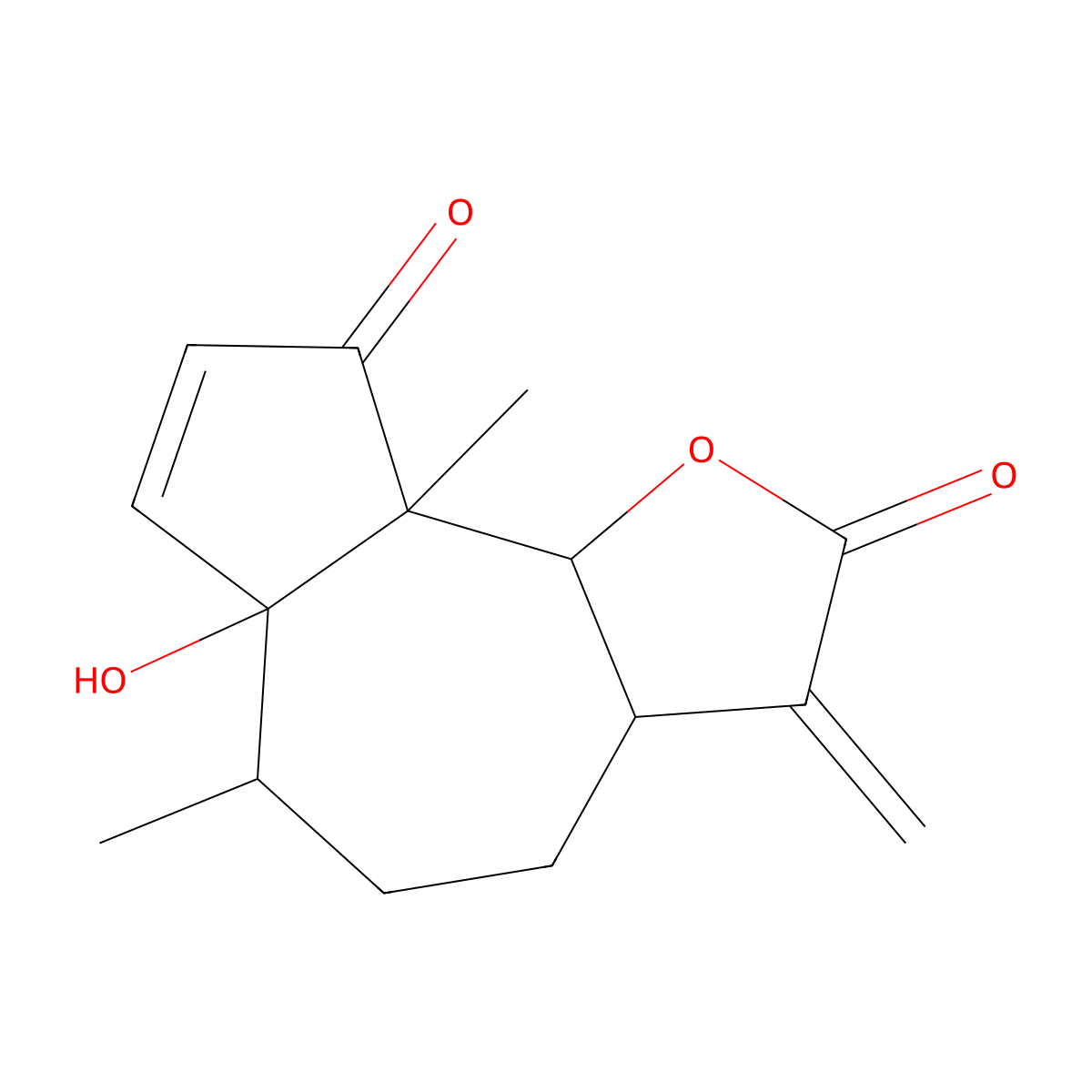 Hymenin molecular structure, CAS 20555-04-8