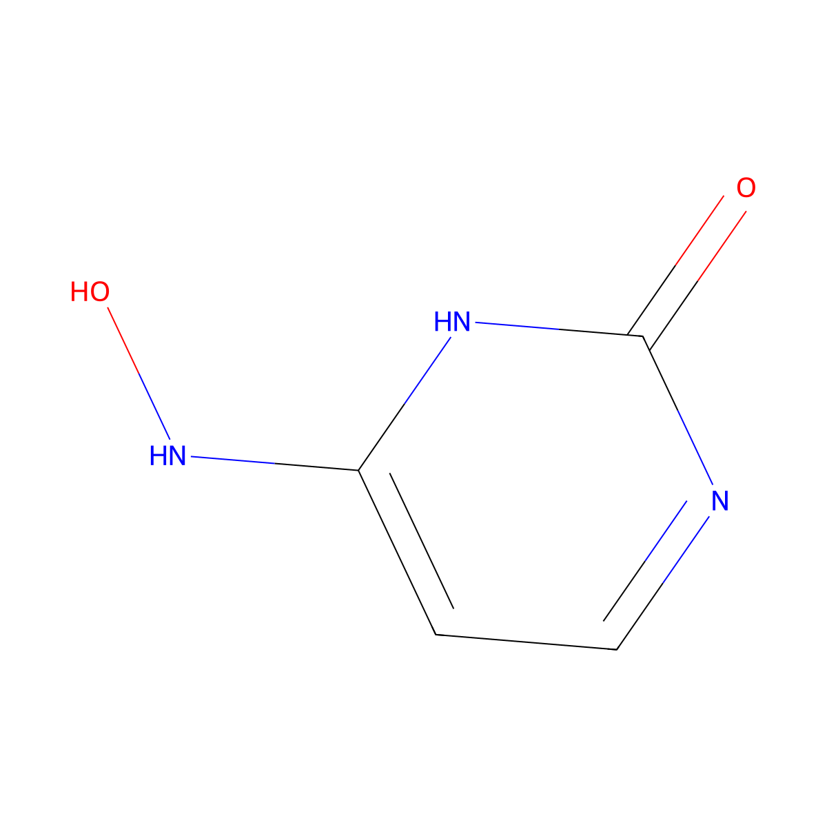 N(4)-Hydroxycytosine molecular structure, CAS 20555-88-8