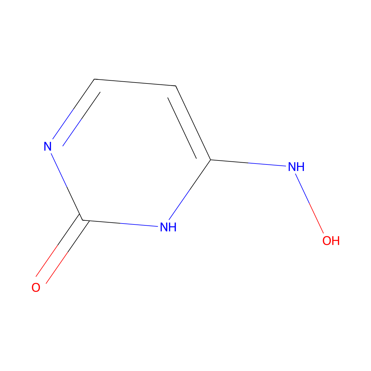 N(4)-Hydroxycytosine molecular structure, CAS 20555-88-8