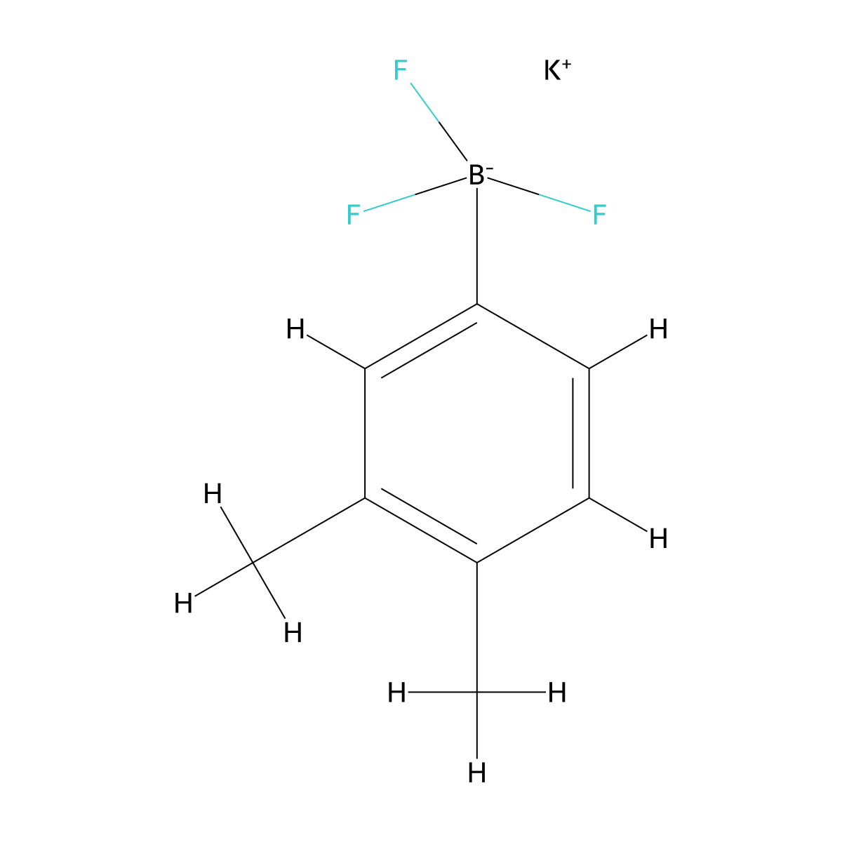 Potassium (3,4-dimethylphenyl)trifluoroboranuide molecular structure, CAS 2055556-11-9