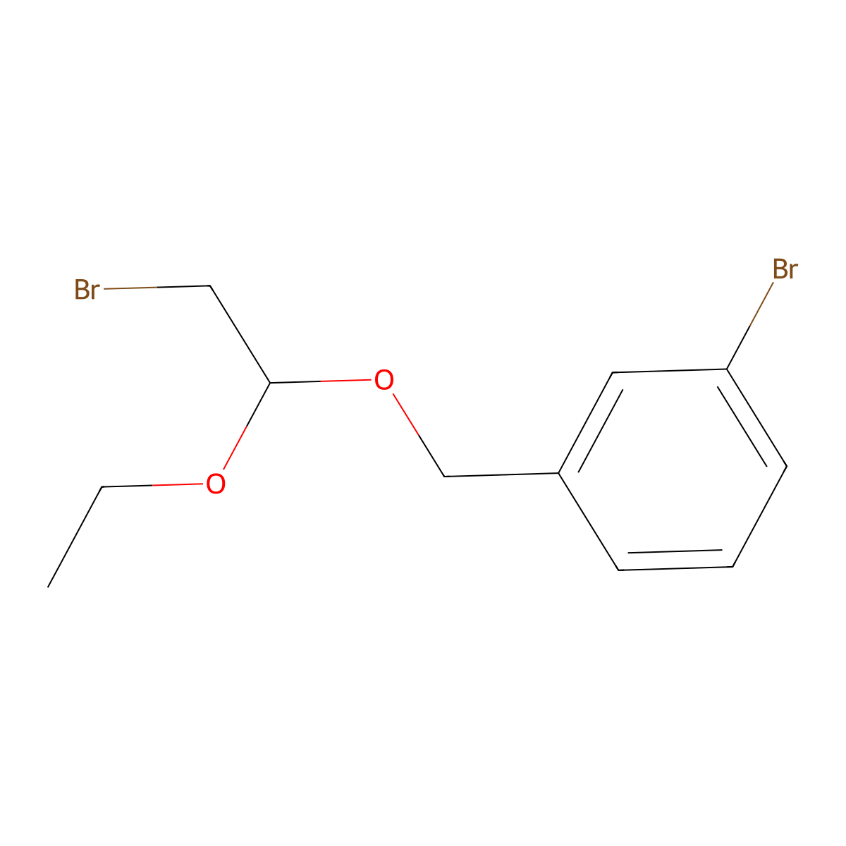 1-Bromo-3-[(2-bromo-1-ethoxyethoxy)methyl]benzene molecular structure, CAS 2055599-86-3