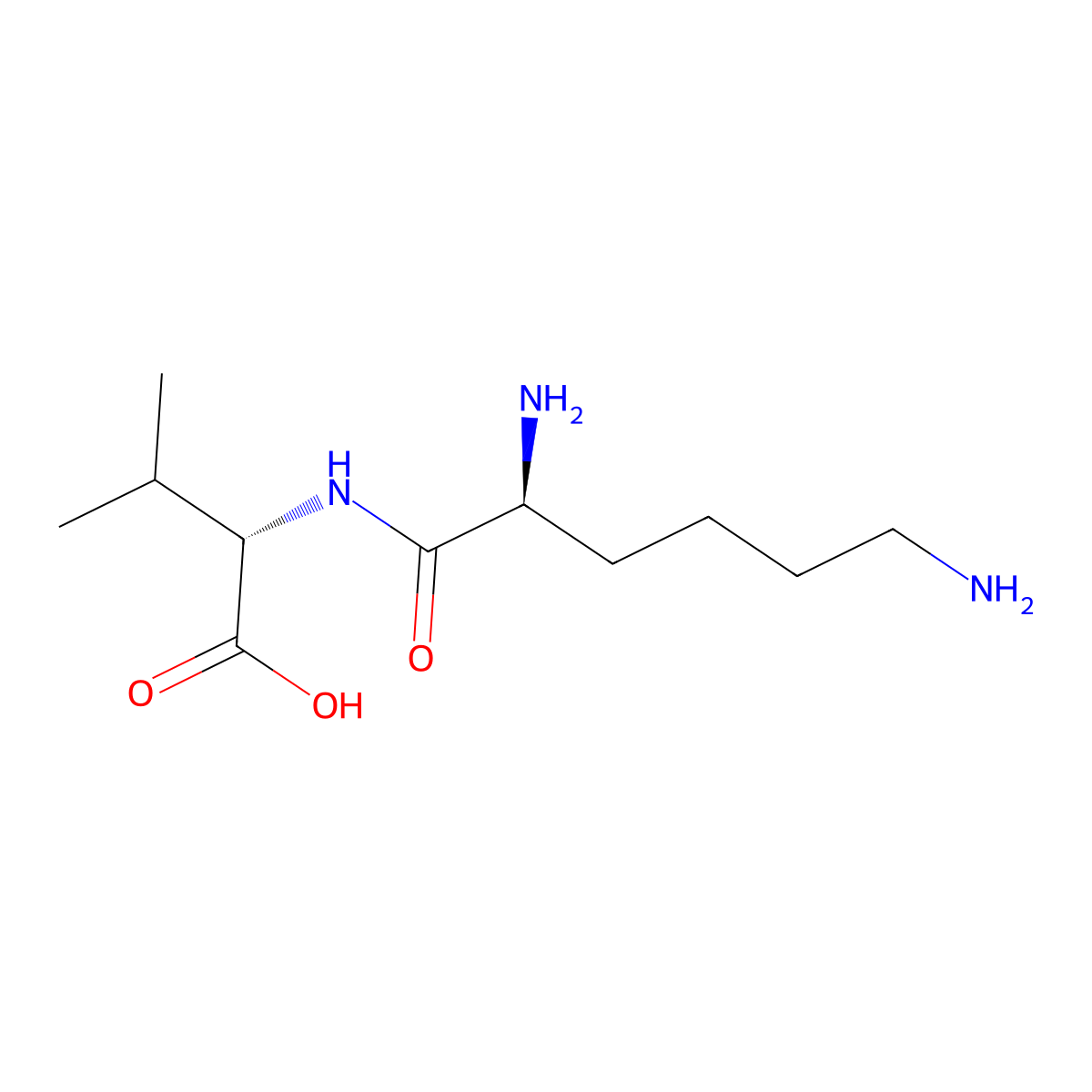 L-Lysine-L-valine molecular structure, CAS 20556-11-0