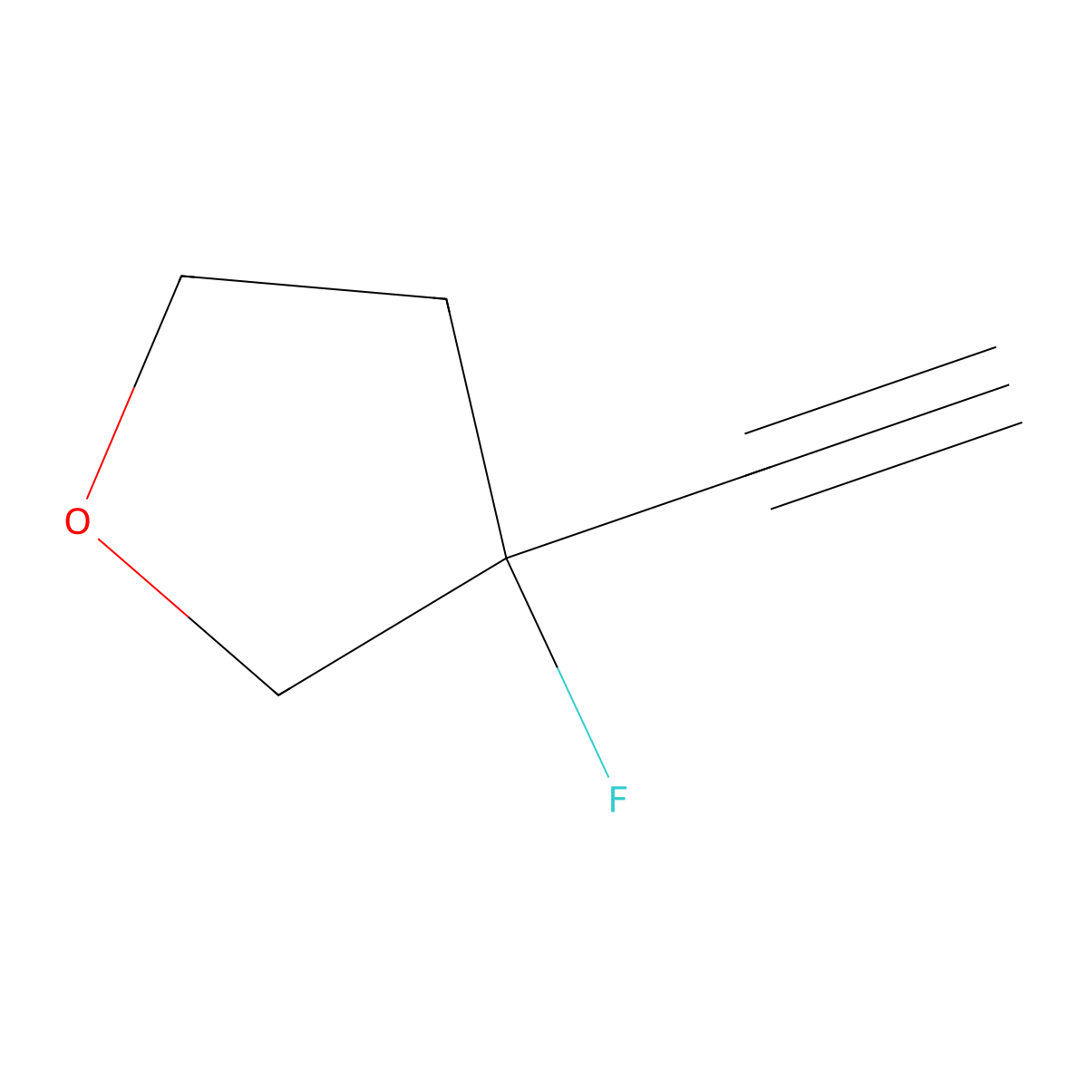 3-Ethynyl-3-fluorooxolane molecular structure, CAS 2055614-94-1