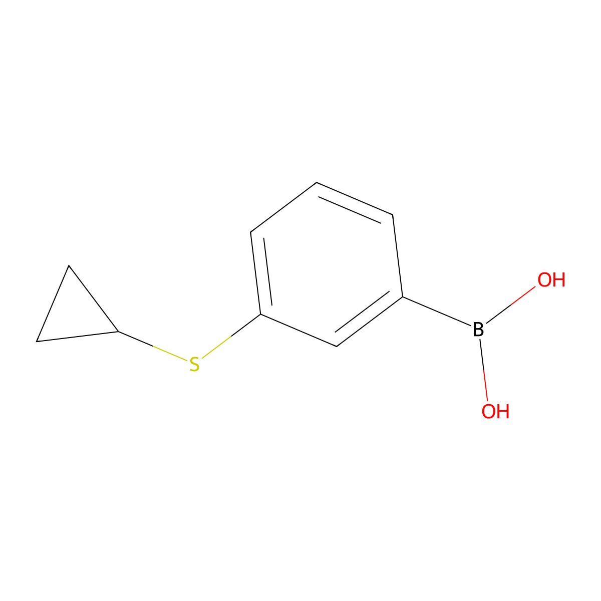 3-(Cyclopropylthio)phenylboronic acid molecular structure, CAS 2055662-25-2