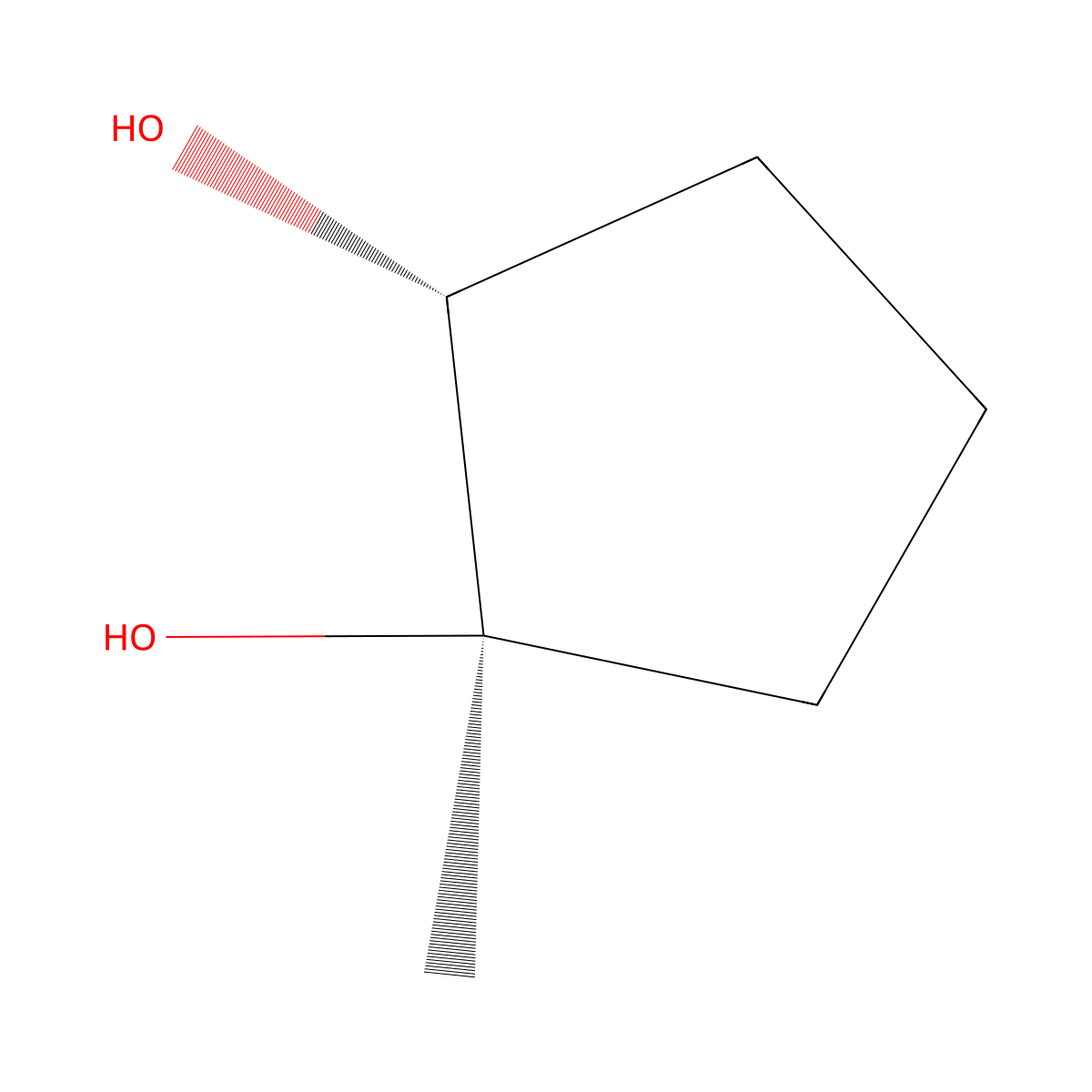 1-Methylcyclopentane-1beta,2alpha-diol molecular structure, CAS 20557-45-3