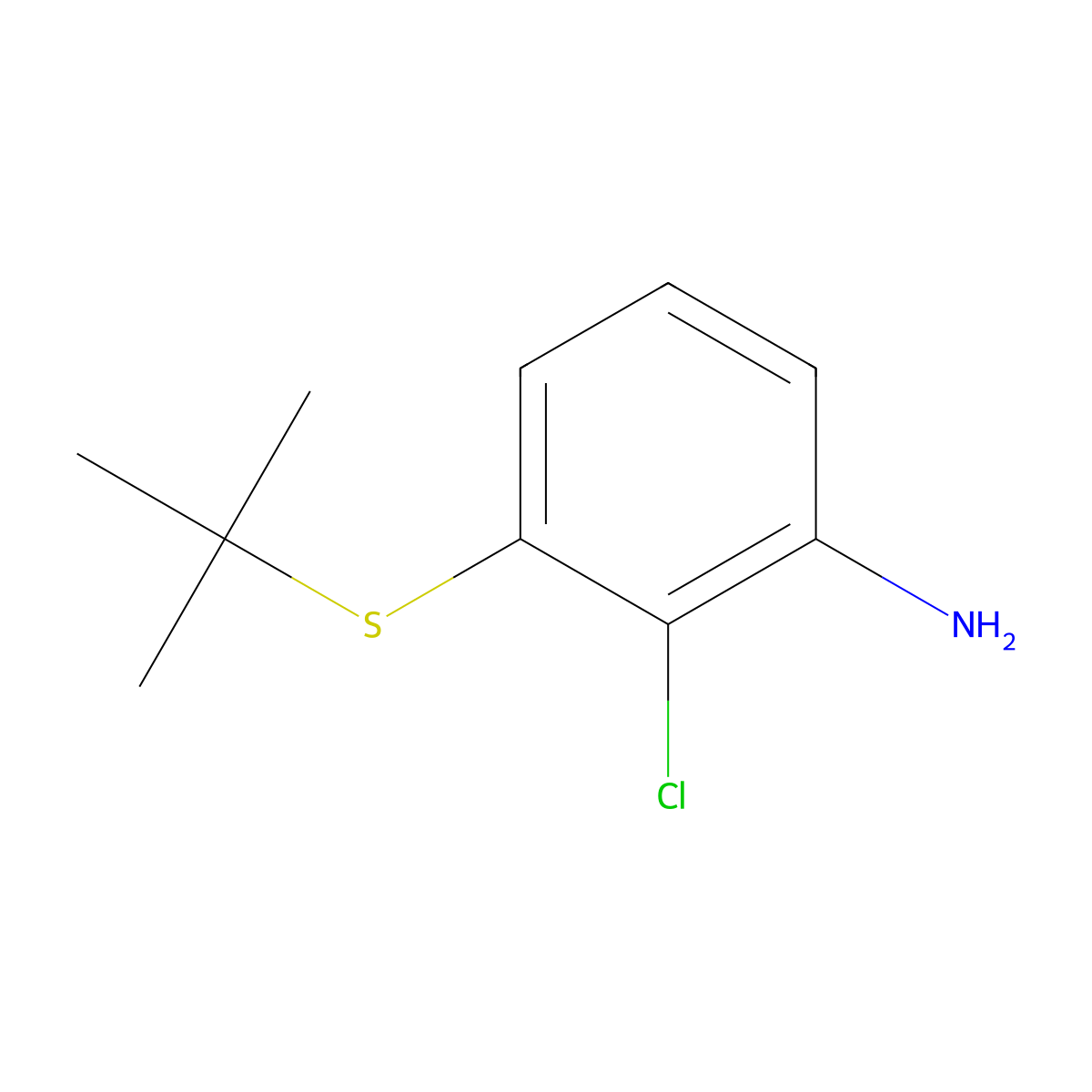 3-(tert-Butylthio)-2-chloroaniline molecular structure, CAS 2055759-82-3