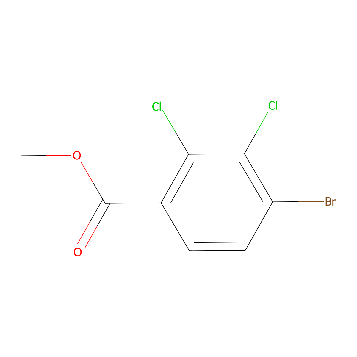 Methyl 4-bromo-2,3-dichlorobenzoate molecular structure, CAS 2055839-96-6
