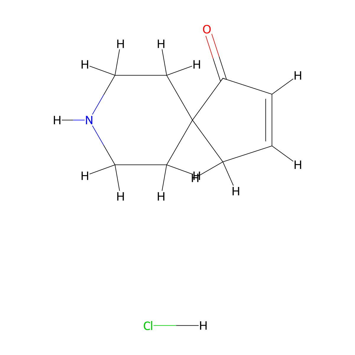 8-Azaspiro[4.5]dec-2-en-1-one hydrochloride molecular structure, CAS 2055840-13-4