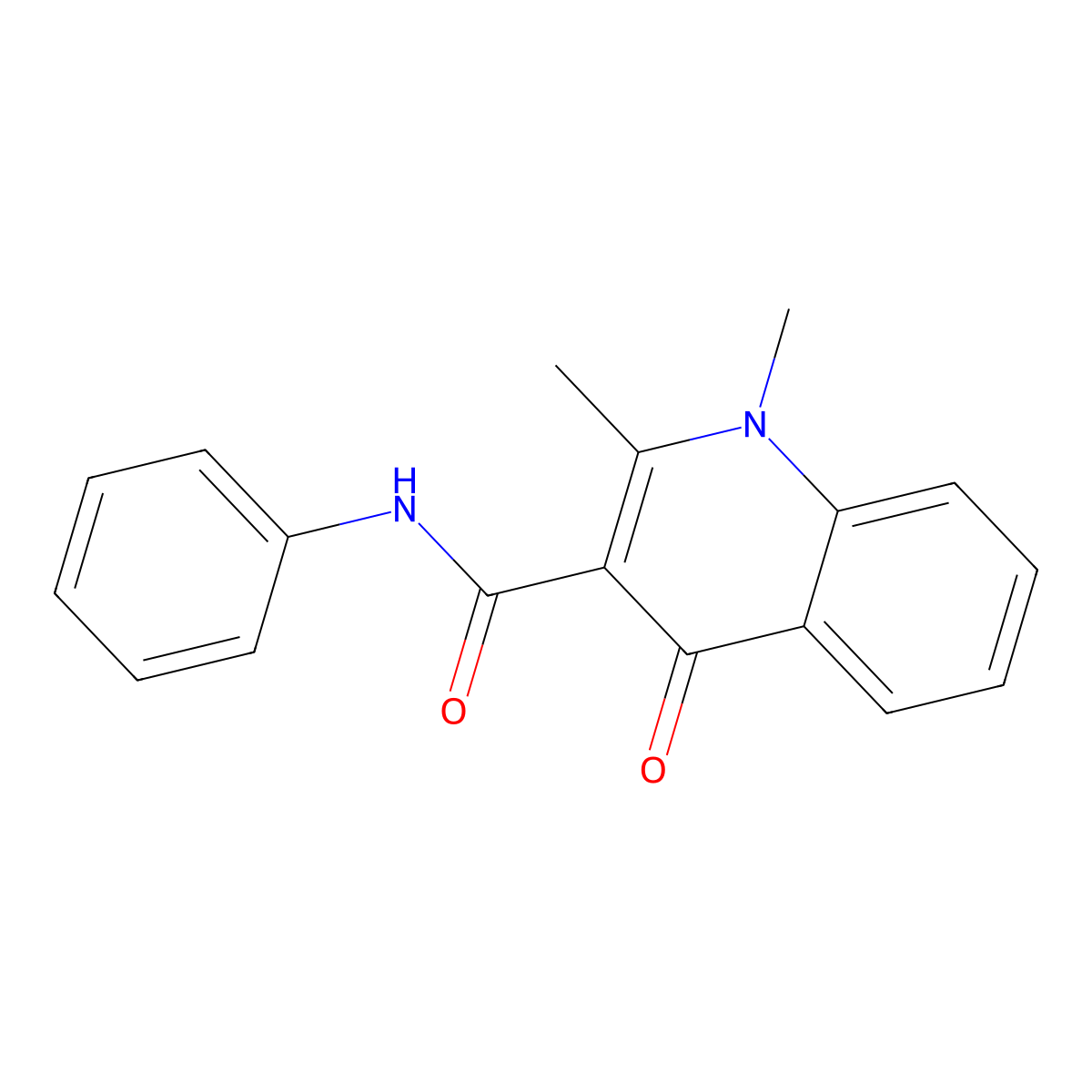 1,2-Dimethyl-4-oxo-N-phenyl-1,4-dihydroquinoline-3-carboxamide molecular structure, CAS 2055840-20-3