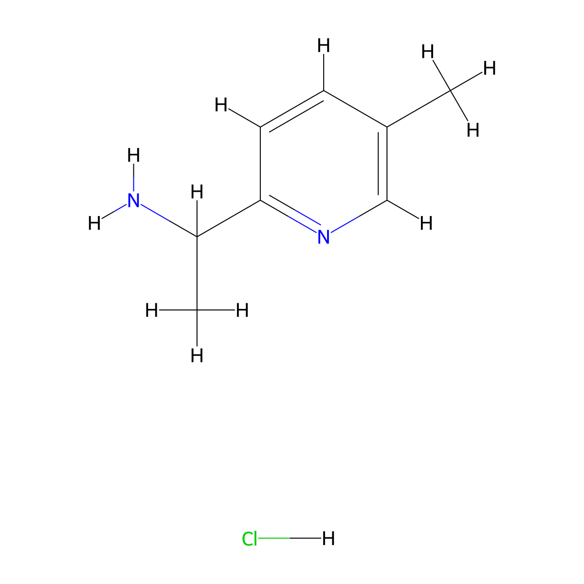 1-(5-Methylpyridin-2-yl)ethanamine HCl molecular structure, CAS 2055840-35-0