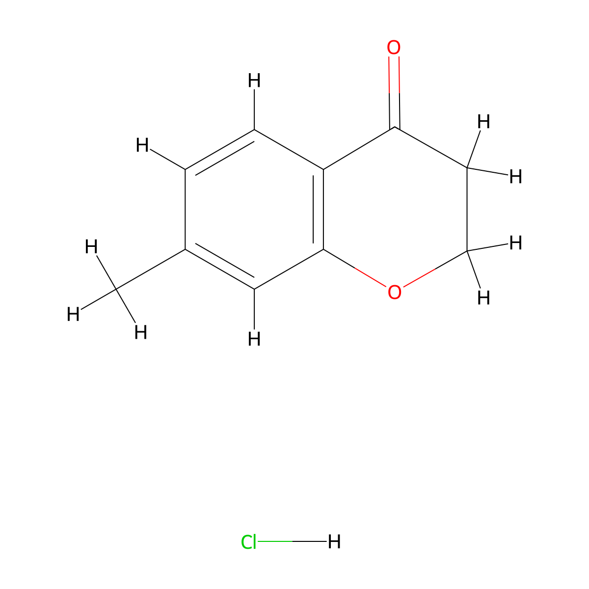 7-Methylchroman-4-one hydrochloride molecular structure, CAS 2055840-48-5