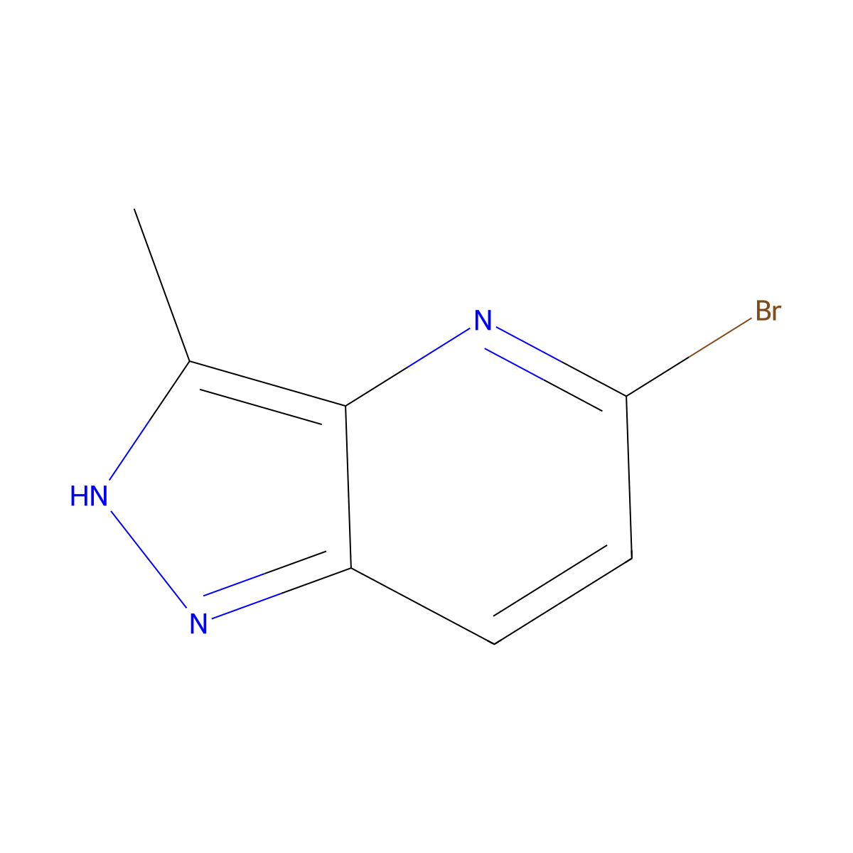 5-Bromo-3-methyl-1H-pyrazolo[4,3-b]pyridine molecular structure, CAS 2055840-60-1