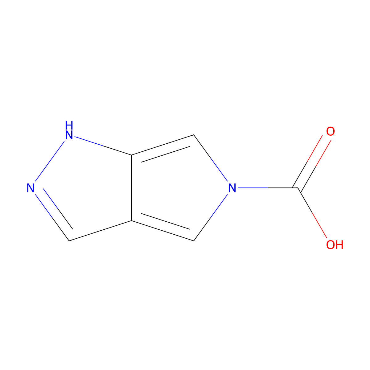Pyrrolo[3,4-c]pyrazole-5(1H)-carboxylic acid molecular structure, CAS 2055840-79-2