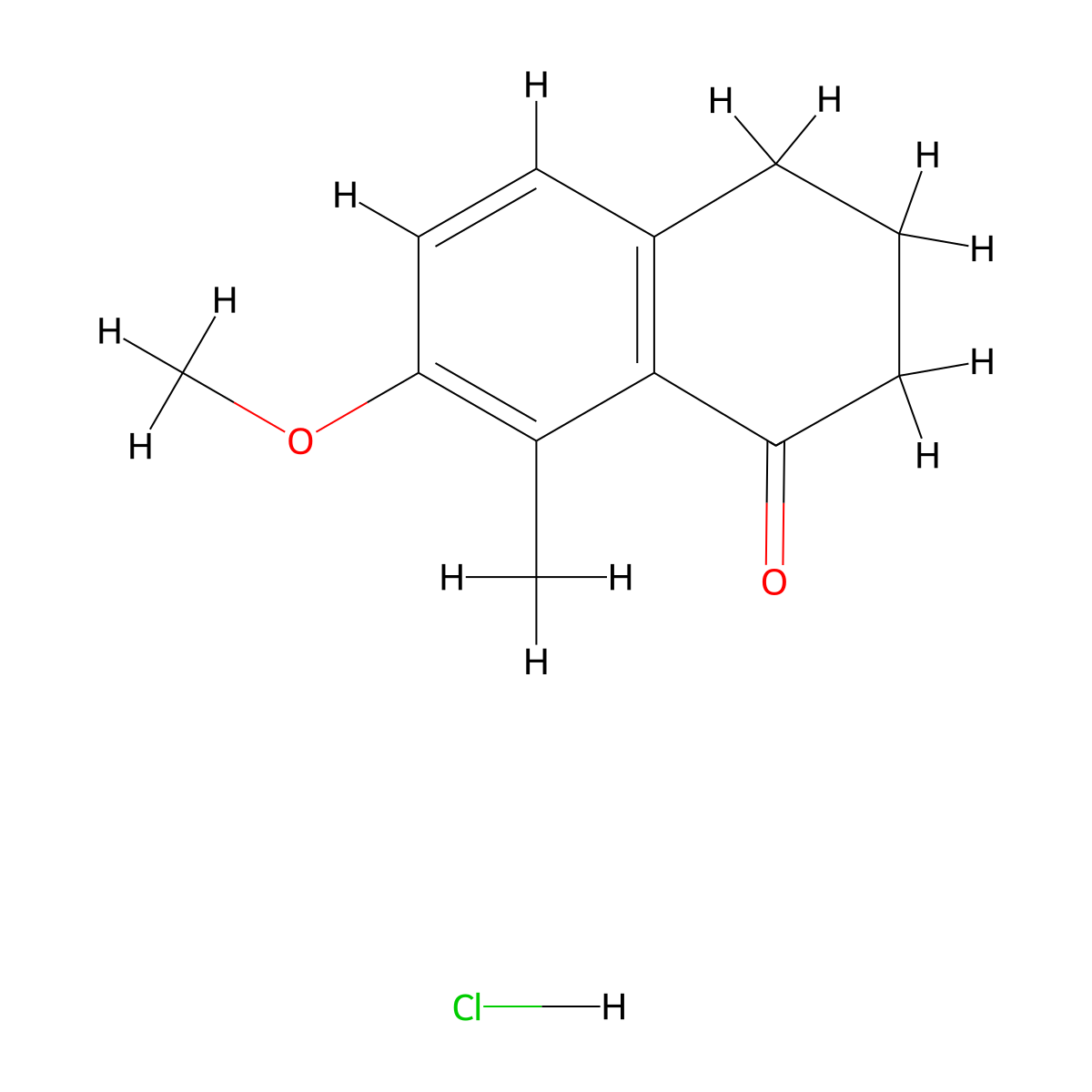 7-Methoxy-8-methyl-3,4-dihydronaphthalen-1(2H)-one HCl molecular structure, CAS 2055841-61-5