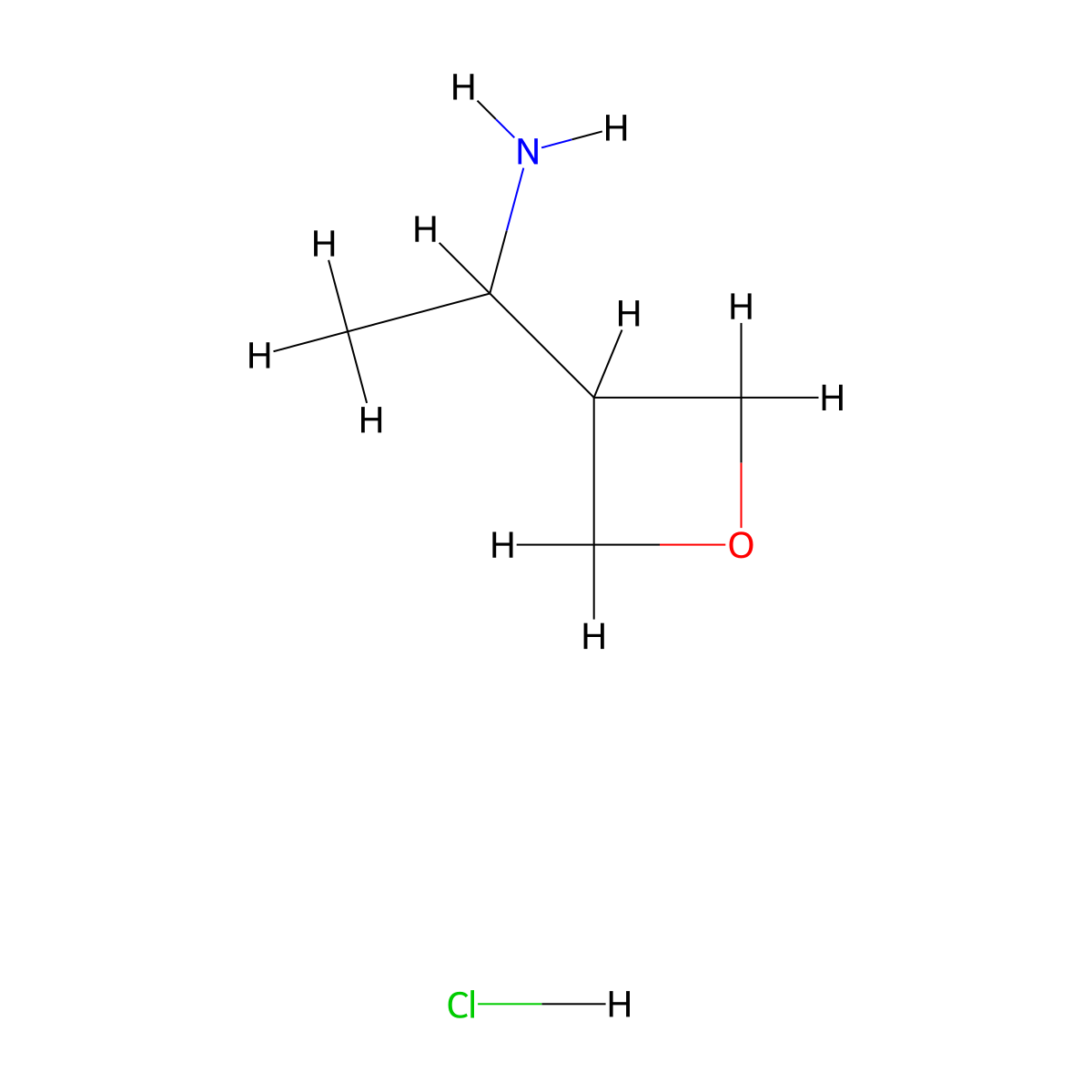 1-(Oxetan-3-yl)ethan-1-amine hydrochloride molecular structure, CAS 2055842-00-5