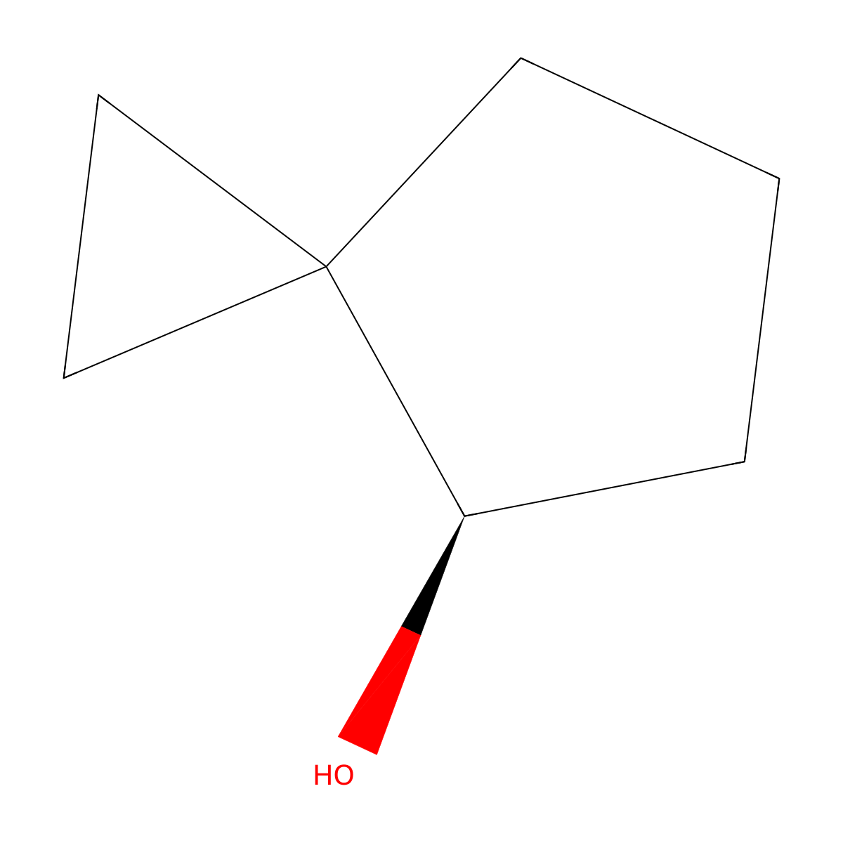 (4R)-spiro(2.4)heptan-4-ol molecular structure, CAS 2055849-14-2