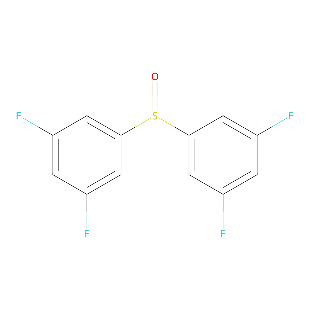 Bis(3,5-difluorophenyl)sulfoxide molecular structure, CAS 2055858-27-8