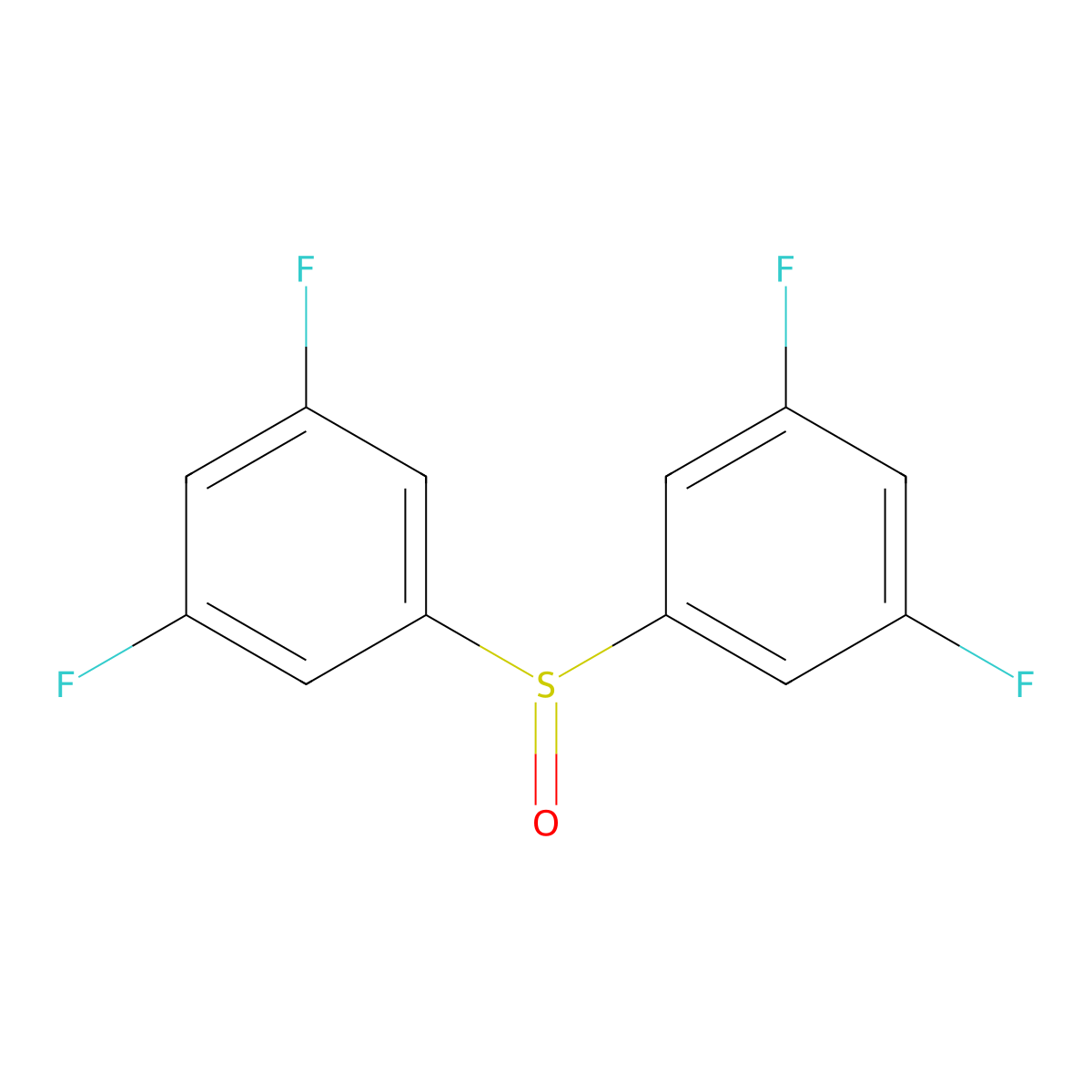 Bis(3,5-difluorophenyl)sulfoxide molecular structure, CAS 2055858-27-8