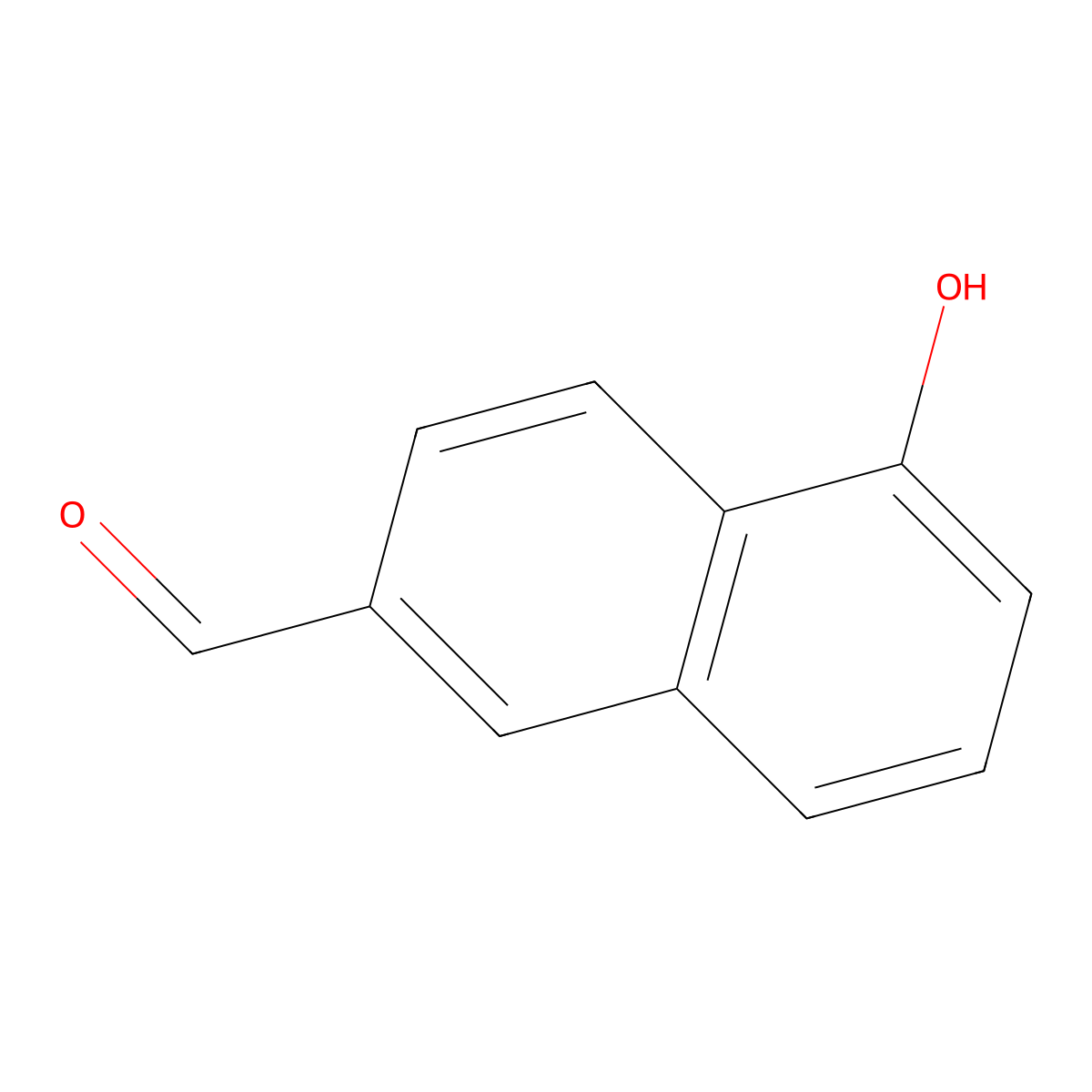 5-Hydroxy-2-naphthaldehyde molecular structure, CAS 205586-09-0