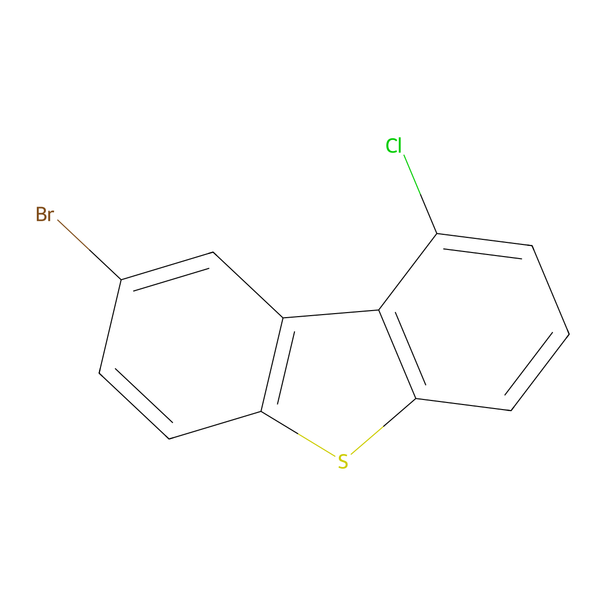 8-Bromo-1-chlorodibenzo[b,d]thiophene molecular structure, CAS 2055864-36-1