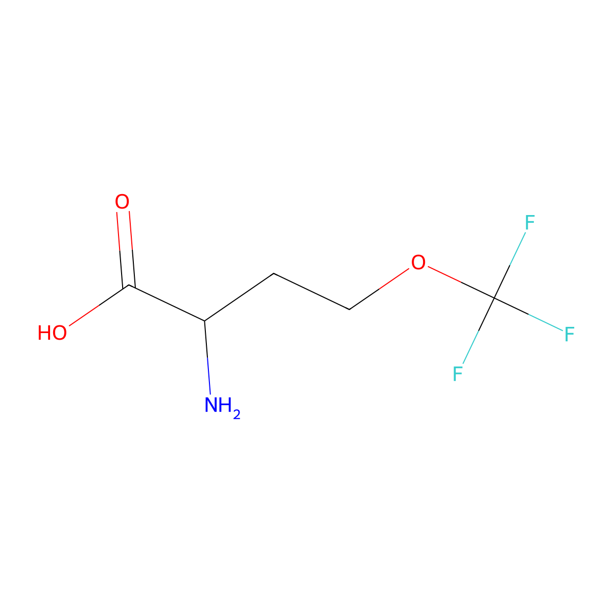 2-Amino-4-(trifluoromethoxy)butanoic acid molecular structure, CAS 2055866-42-5