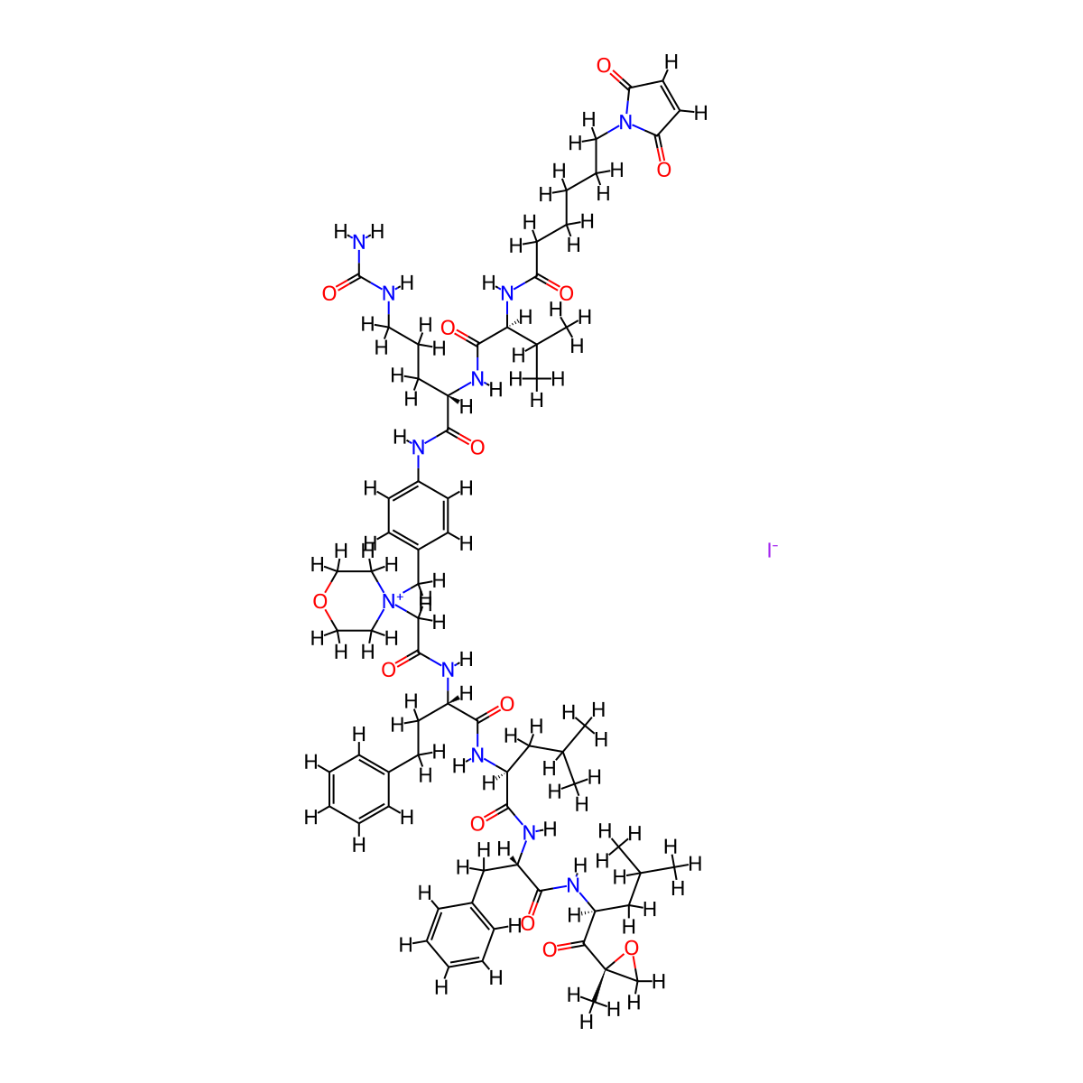 MC-Val-Cit-PAB-carfilzomib molecular structure, CAS 2055896-83-6