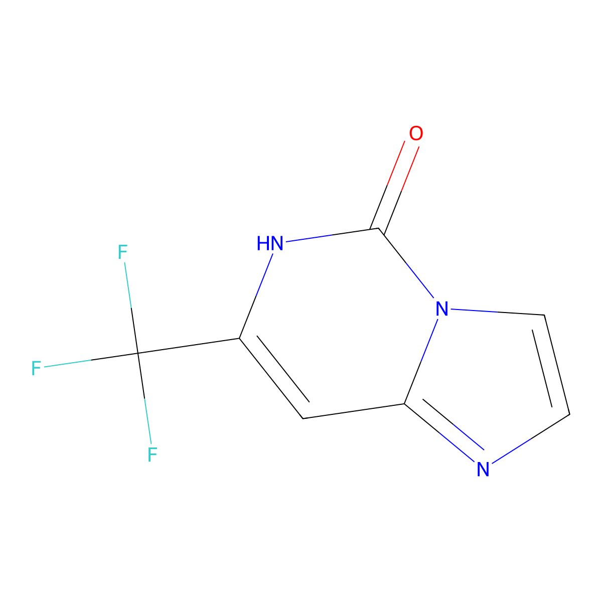 7-(Trifluoromethyl)imidazo[1,2-C]pyrimidin-5-OL molecular structure, CAS 2055901-34-1