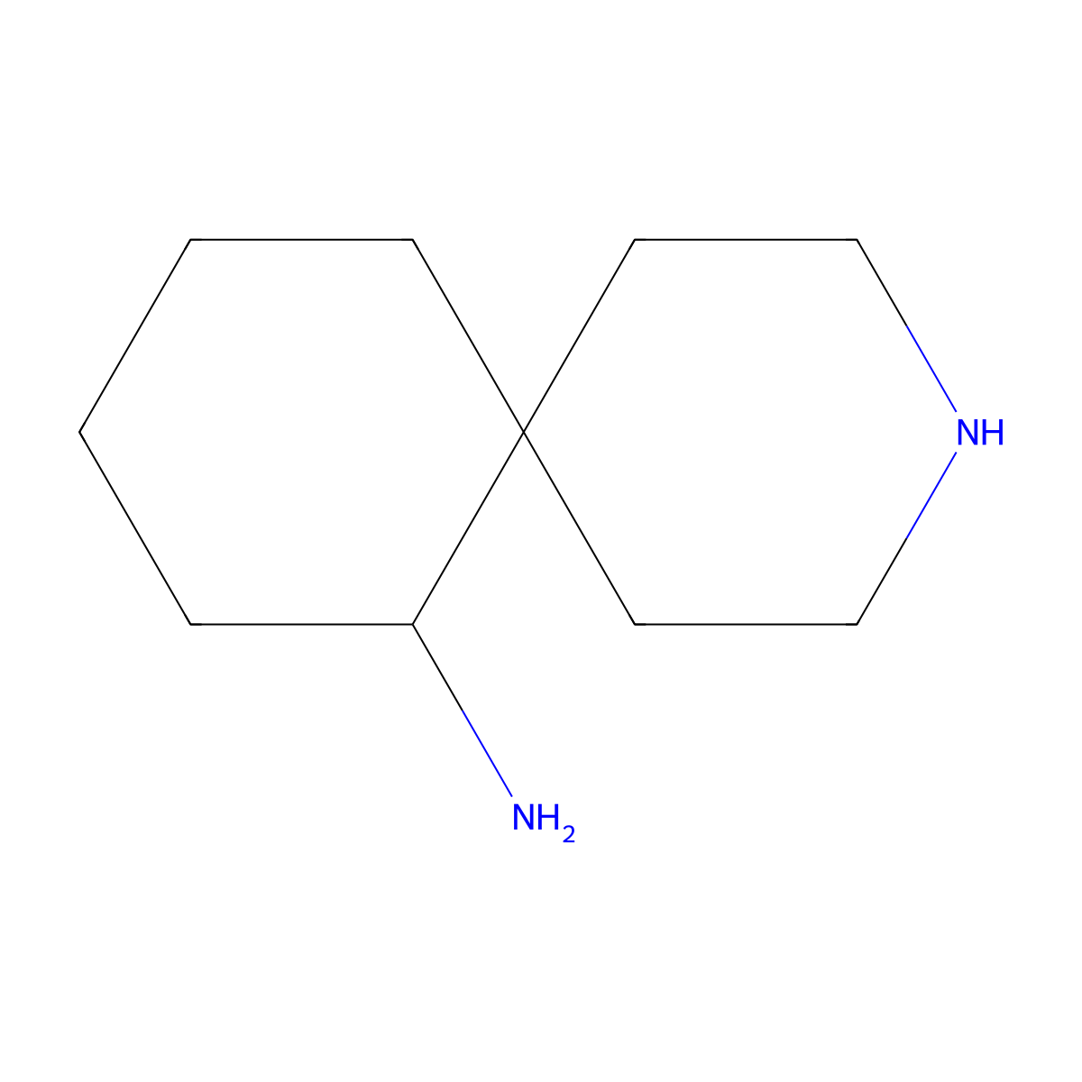 3-Azaspiro[5.5]undecan-7-amine molecular structure, CAS 2055938-18-4