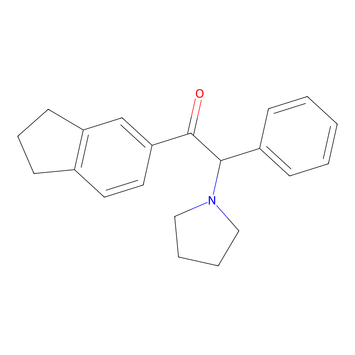Indapyrophenidone molecular structure, CAS 2055940-97-9