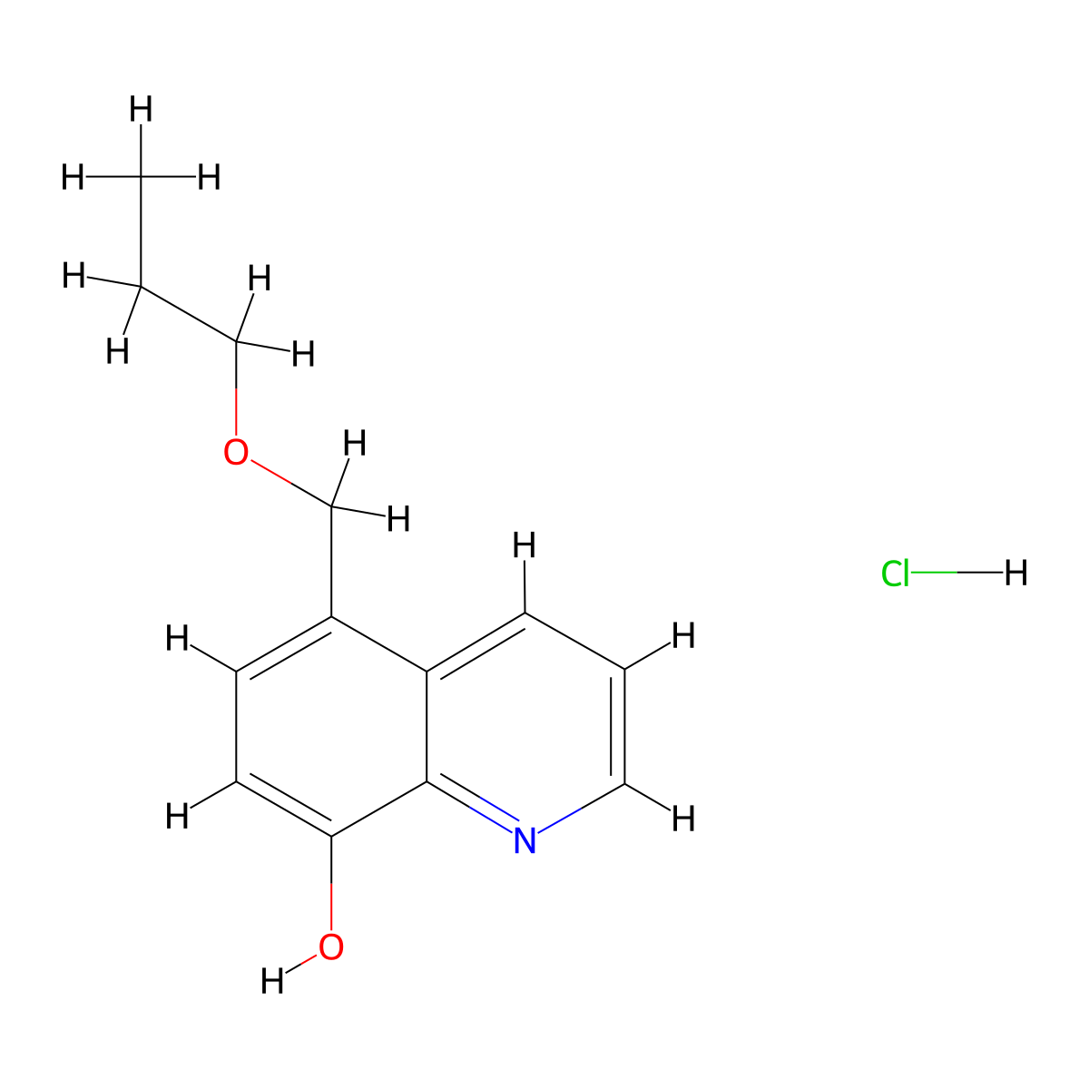 5-(Propoxymethyl)quinolin-8-ol hydrochloride molecular structure, CAS 2055999-80-7