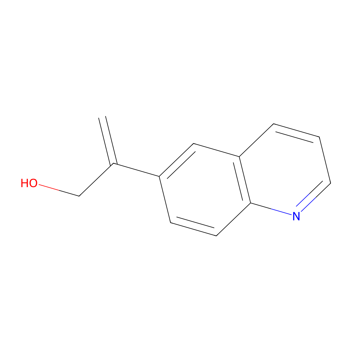 2-(Quinolin-6-yl)prop-2-en-1-ol molecular structure, CAS 2056020-57-4
