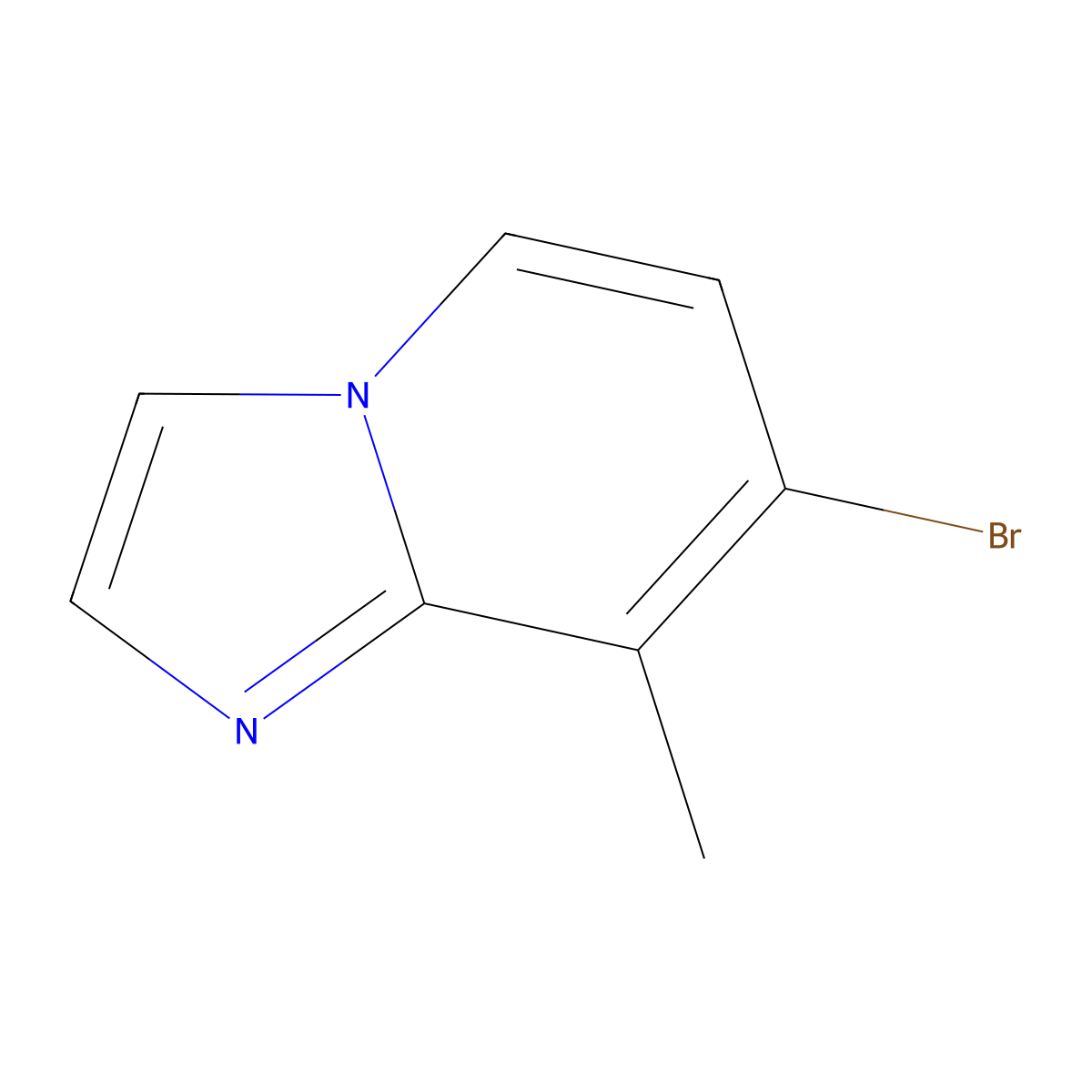 7-Bromo-8-methylimidazo[1,2-a]pyridine molecular structure, CAS 2056080-87-4