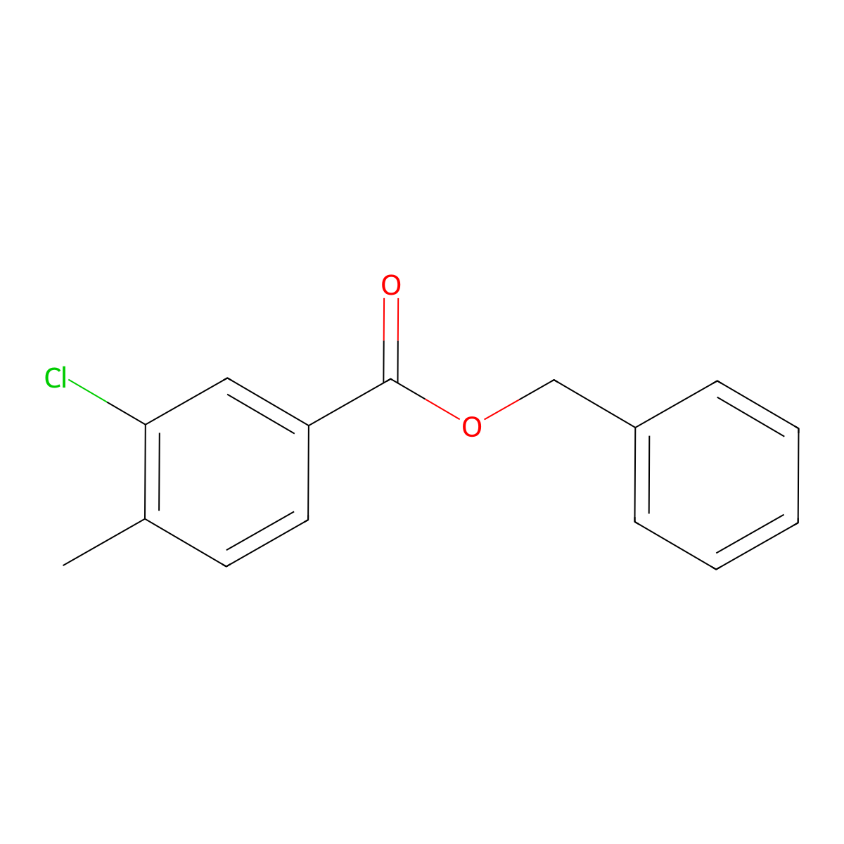 Benzyl 3-chloro-4-methylbenzoate molecular structure, CAS 2056110-37-1