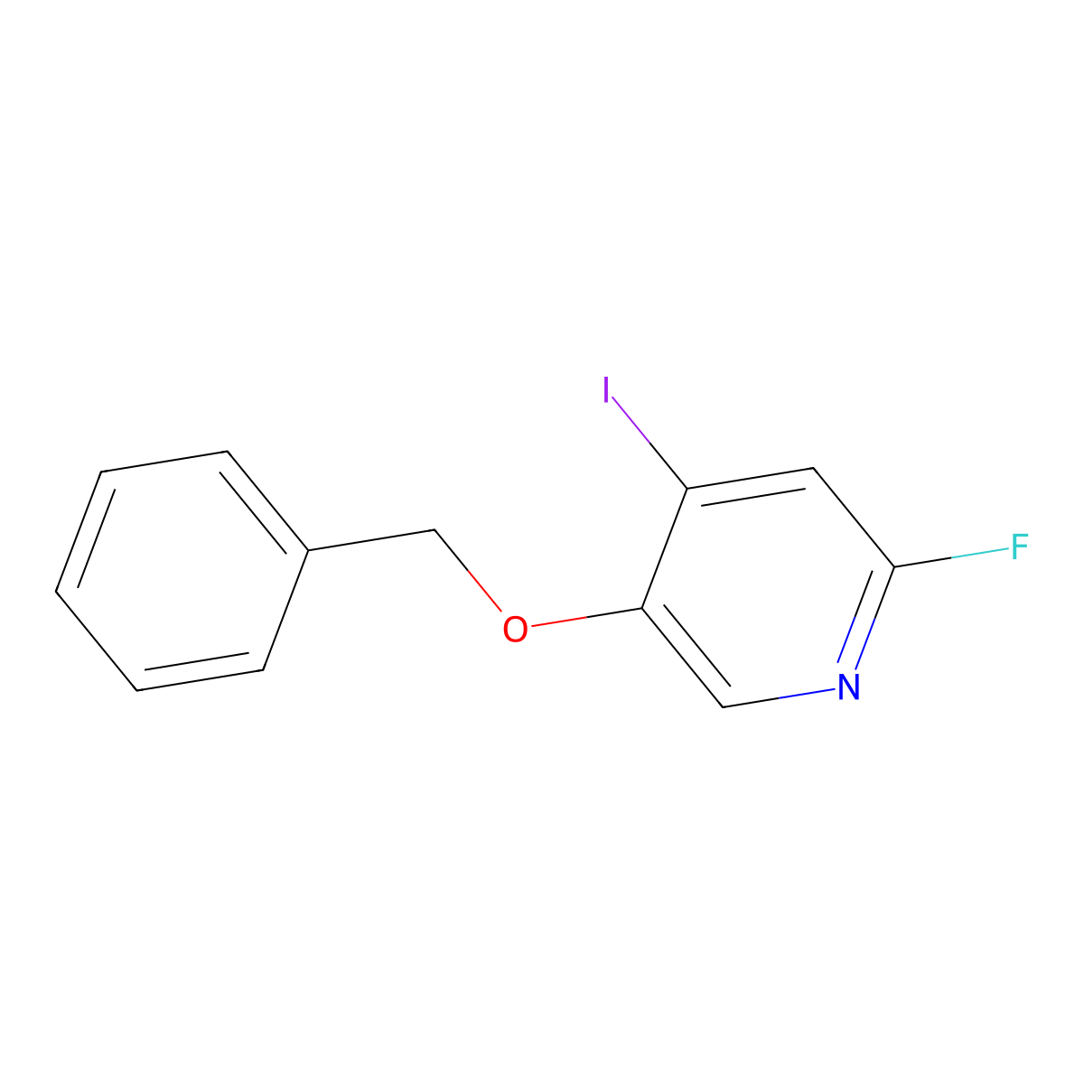 5-(Benzyloxy)-2-fluoro-4-iodopyridine molecular structure, CAS 2056110-41-7