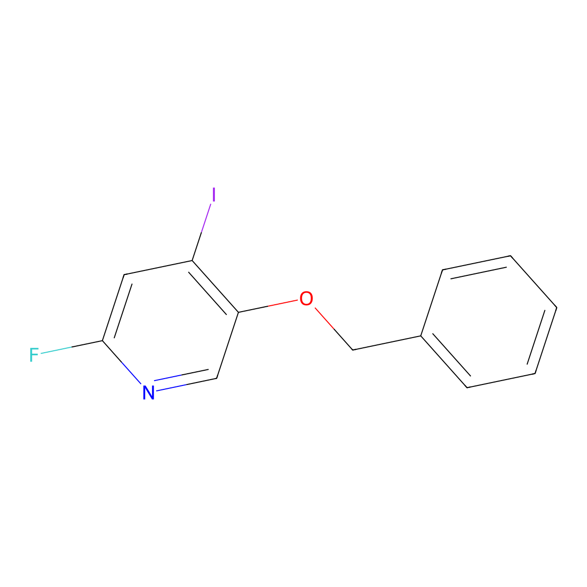 5-(Benzyloxy)-2-fluoro-4-iodopyridine molecular structure, CAS 2056110-41-7
