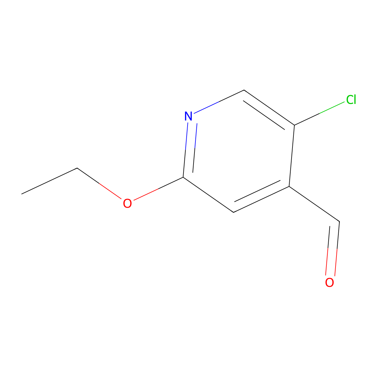 5-Chloro-2-ethoxy-pyridine-4-carbaldehyde molecular structure, CAS 2056110-42-8