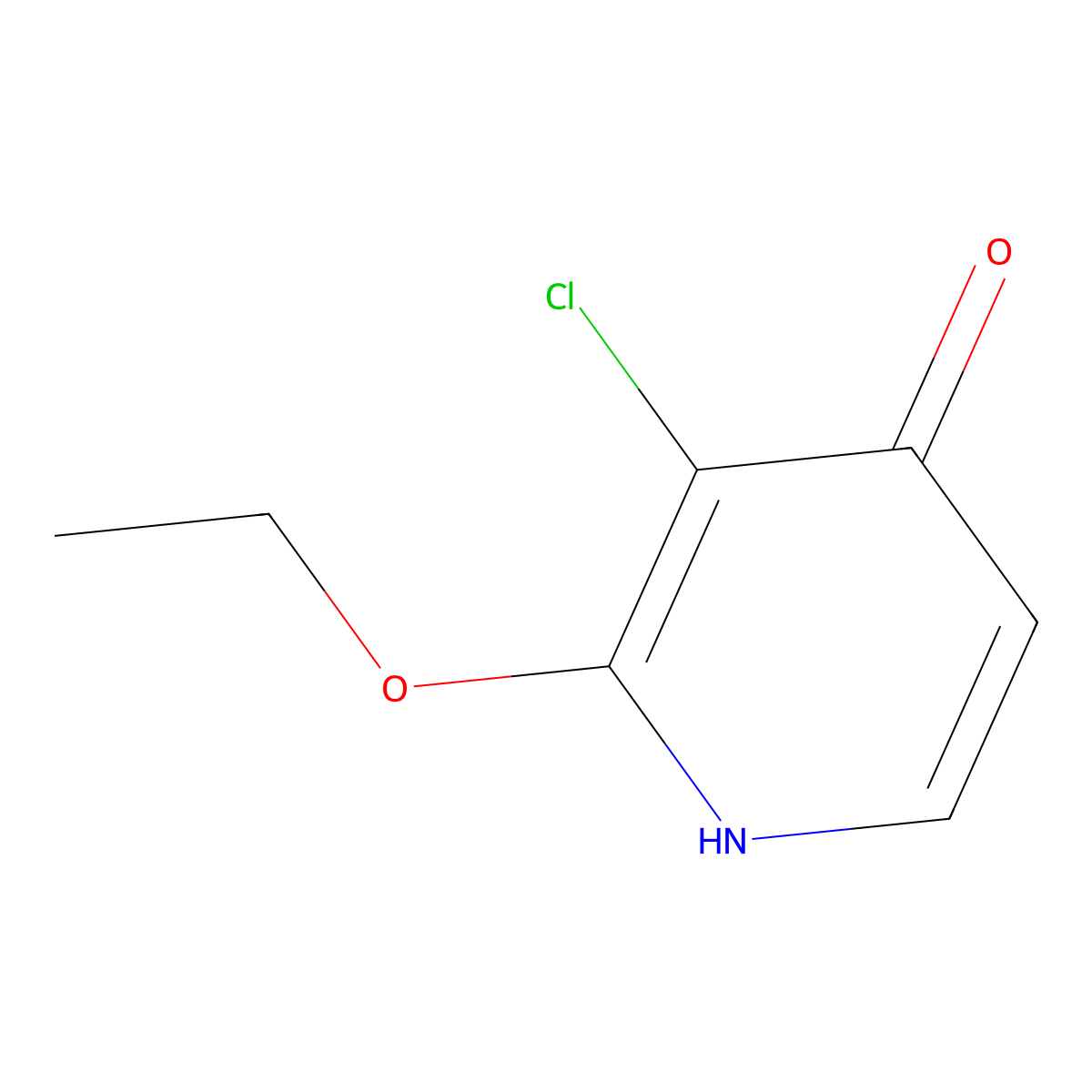 3-Chloro-2-ethoxypyridin-4-ol molecular structure, CAS 2056110-43-9