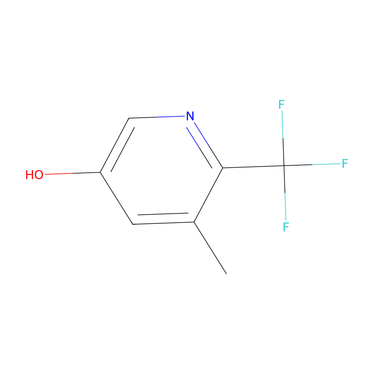5-Methyl-6-(trifluoromethyl)-3-pyridinol molecular structure, CAS 2056110-44-0