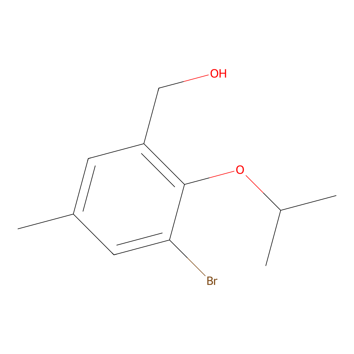 (3-Bromo-2-isopropoxy-5-methylphenyl)methanol molecular structure, CAS 2056110-55-3