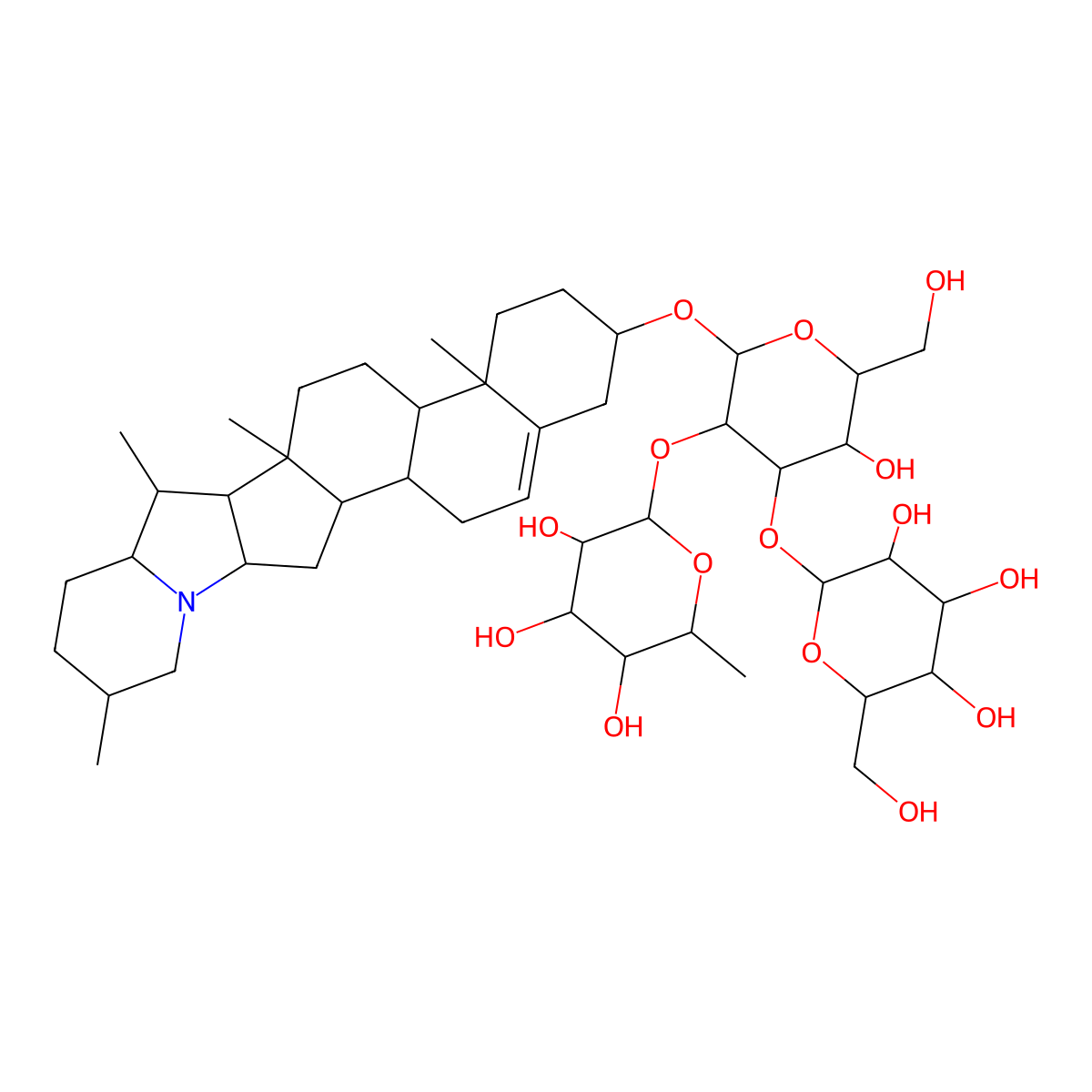 alpha-Solanine molecular structure, CAS 20562-02-1