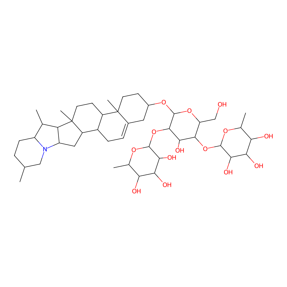 Alpha-Chaconine molecular structure, CAS 20562-03-2