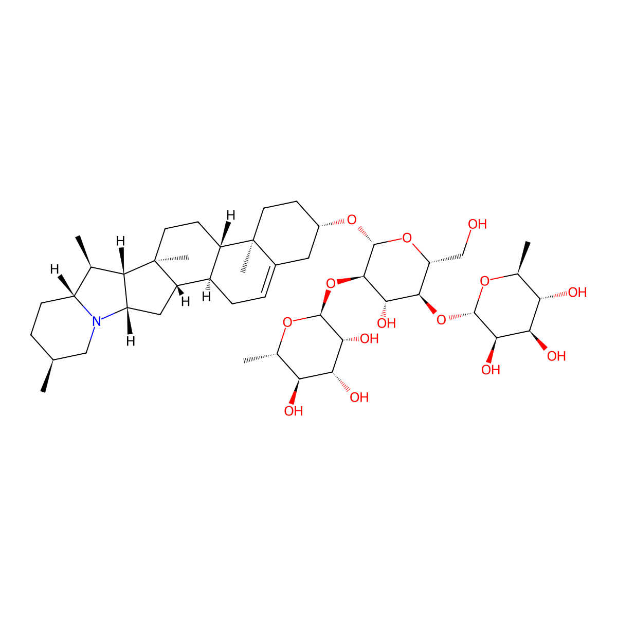 Alpha-Chaconine molecular structure, CAS 20562-03-2