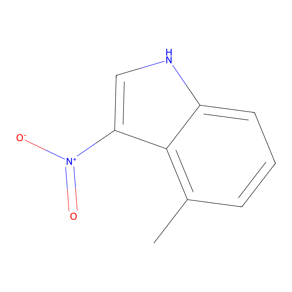 4-Methyl-3-nitro-1H-indole molecular structure, CAS 2056237-22-8