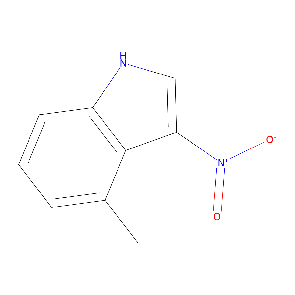 4-Methyl-3-nitro-1H-indole molecular structure, CAS 2056237-22-8