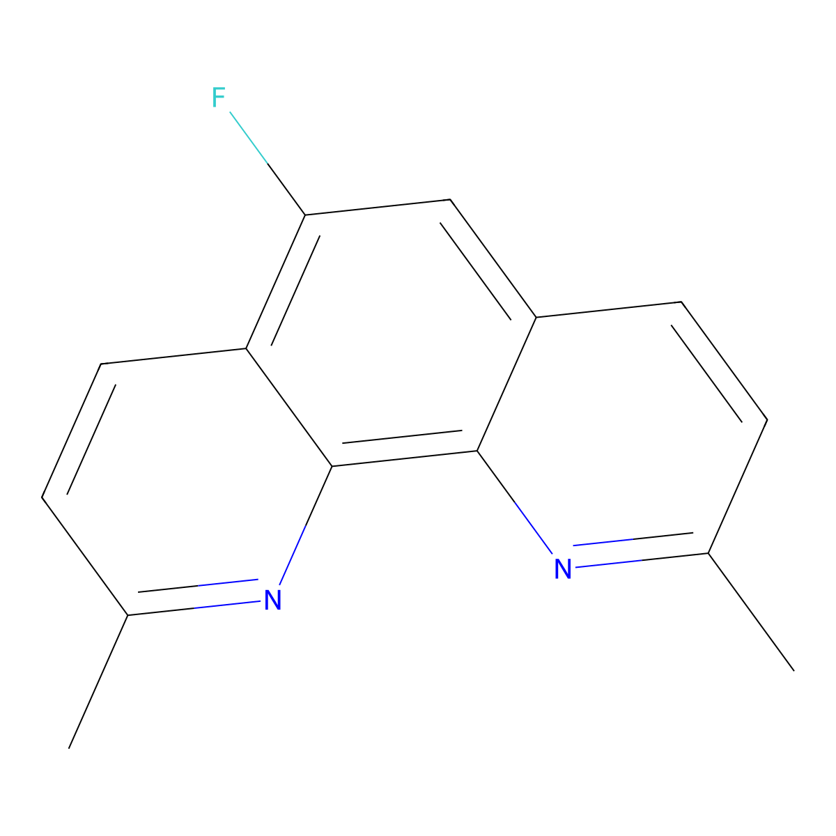 5-Fluoro-2,9-dimethyl-1,10-phenanthroline molecular structure, CAS 2056274-44-1