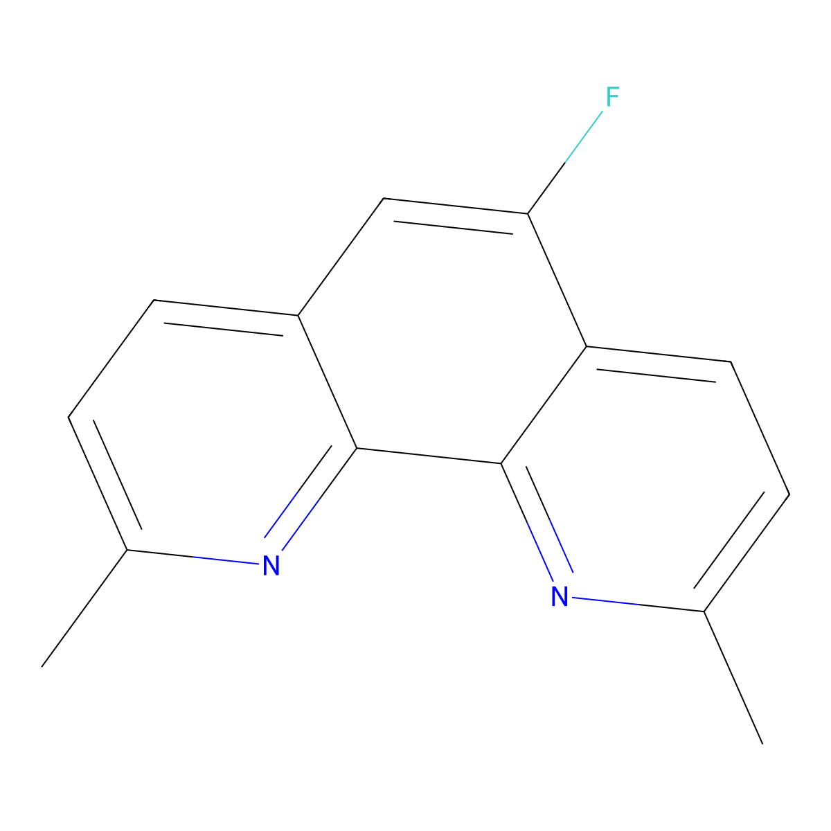 5-Fluoro-2,9-dimethyl-1,10-phenanthroline molecular structure, CAS 2056274-44-1