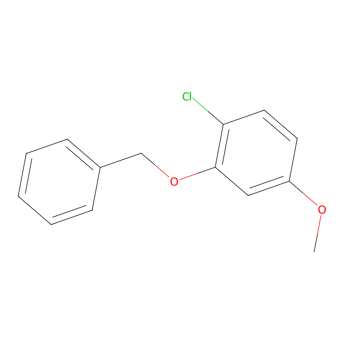 2-(Benzyloxy)-1-chloro-4-methoxybenzene molecular structure, CAS 2056275-46-6