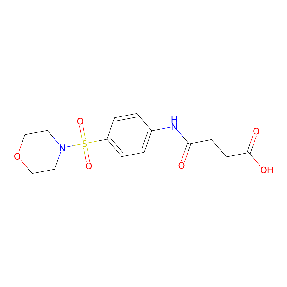 4-((4-(Morpholinosulfonyl)phenyl)amino)-4-oxobutanoic acid molecular structure, CAS 205641-49-2